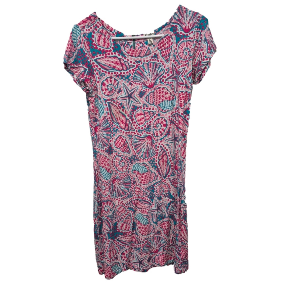 Hatley Patterned Seashell Short Sleeve Women's Dress